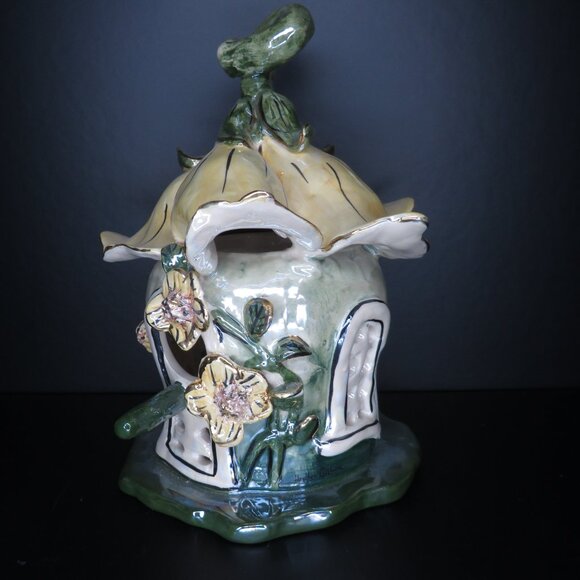Blue Sky Clayworks Fairy Blossom Tea Light Candle Holder - Picture 2 of 11